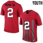 Youth Ohio State Buckeyes #2 Terrelle Pryor Sr. Throwback Nike NCAA College Football Jersey April HMX7044AX